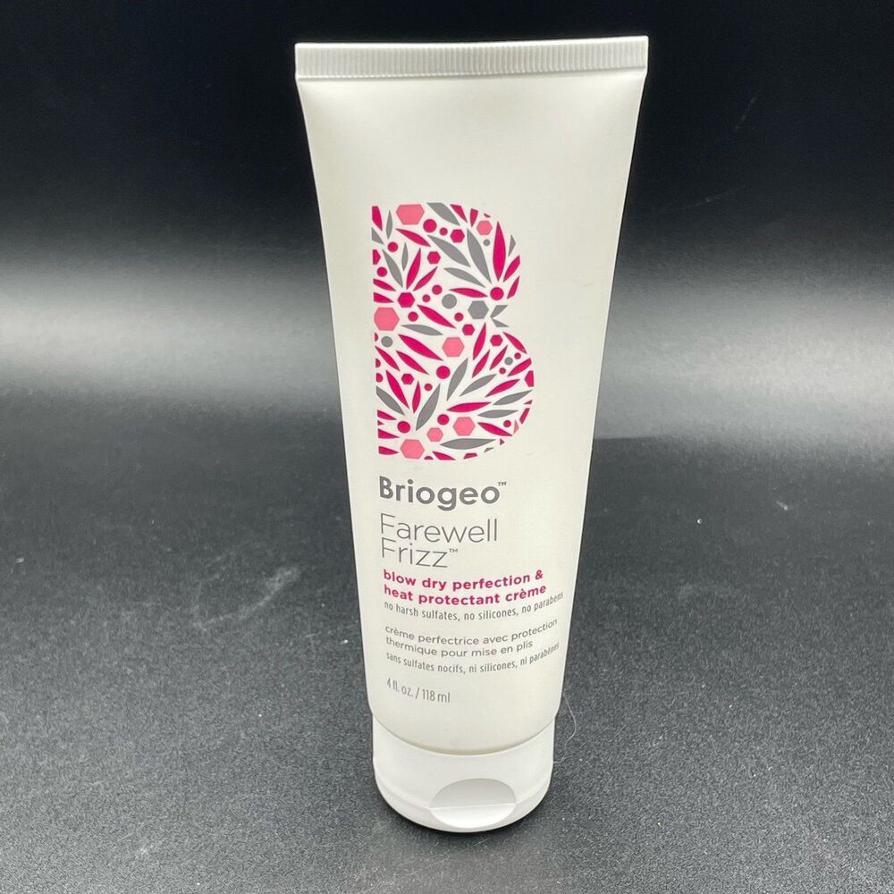 Farewell Frizz Briogeo Blow Dry Perfection & Heat Protectant Creme Like New 4 oz